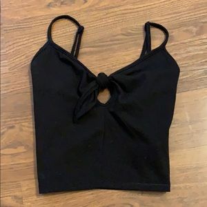 Knotted crop top